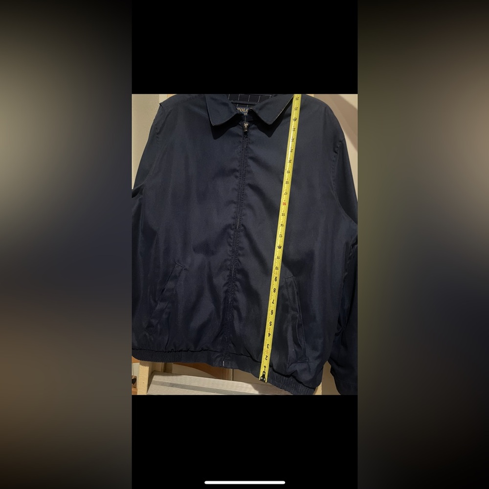 Polo Ralph Lauren Navy Harrington Plaid Lined Full Zip Jacket in Size L - Picture 15 of 15